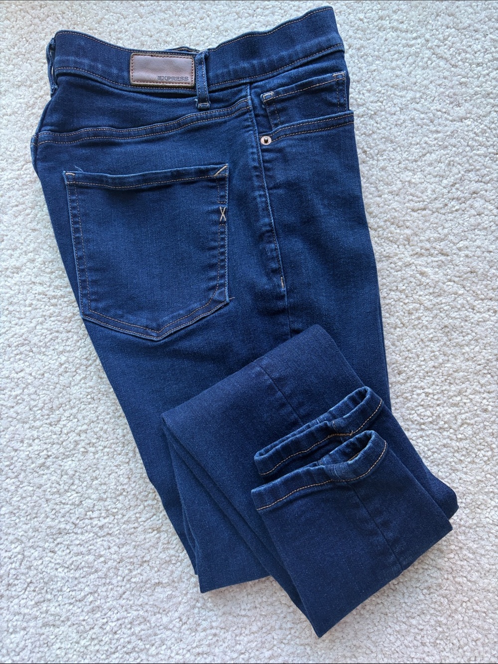 Express Women's Deep Indigo Skinny Jeans